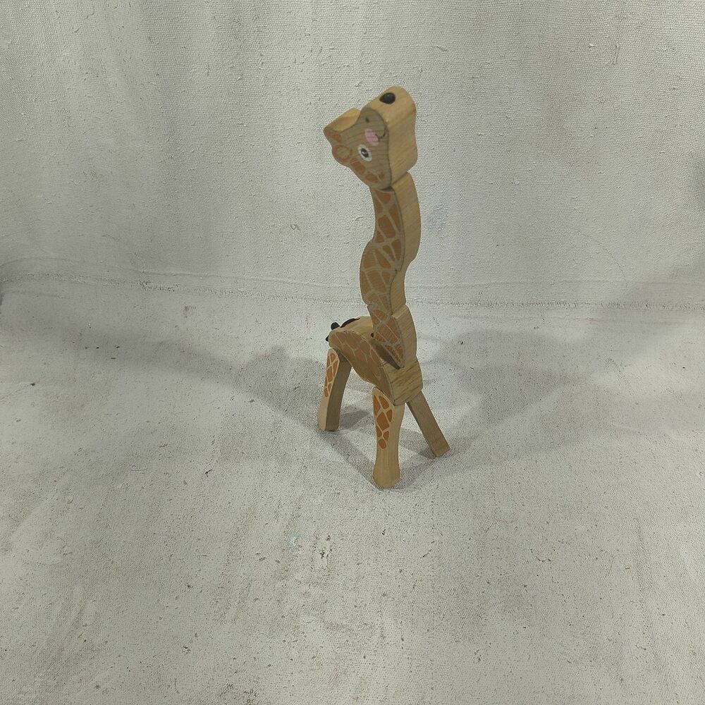 Melissa & Doug Wooden Giraffe Poseable Toy 12" X 4" X 4" - Picture 5 of 5